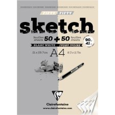 Sketch bloc collé 100F A4 90g