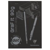 GraF'it dot bloc agrafé 80F A5 90g - Noir