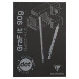 GraF'it dot bloc agrafé 80F A3 90g - Noir