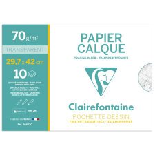 Papier Calque pochette 10F A3 70g