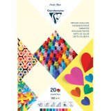 PAPIER COULEUR, Bloc de 20 feuilles 120g/m2 au format 21x29,7cm - Assortiment