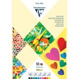 PAPIER COULEUR, Bloc de 10 feuilles 270g/m2 au format 21x29,7cm - Assortiment