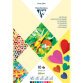 PAPIER COULEUR, Bloc de 10 feuilles 270g/m2 au format 21x29,7cm - Assortiment