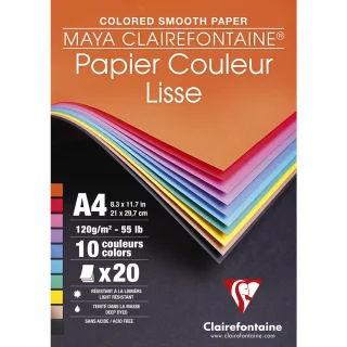 CANSON Papier de création, A4, 150 g/m2, couleurs claires