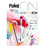 Paint'ON n°6 bloc collé 24F A5 250g assorti 6x4F - Assortiment