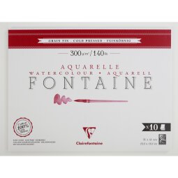 Fontaine bloc collé 1 côté 10F 31x41cm 300g grain fin