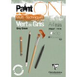 PaintON Vert de Gris bloc collé 30F A4 250g - Vert de gris