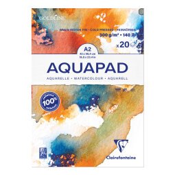 Goldline Aquapad bloc collé 20F A2 300g