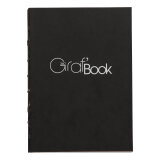 Graf'Book 360° carnet cousu dos brut 100F A6 100g F - Noir