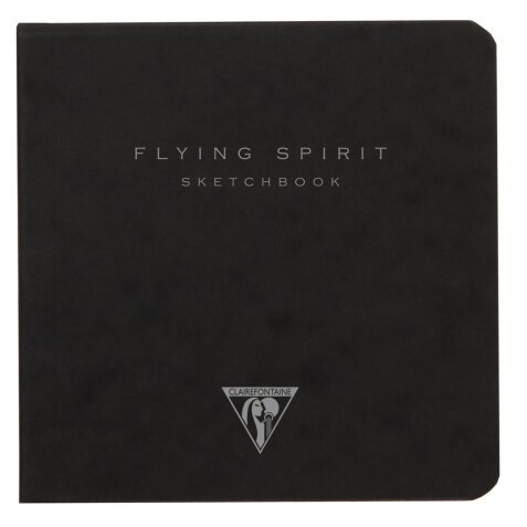 Flying Spirit carnet dos carré 50F 10,5x10,5cm 90g - Noir