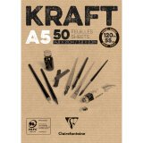 Kraft bloc collé 50F A5 120g