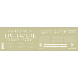 Papier Huile lin naturel paquet 10F 50x65cm 240g