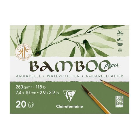 Bamboo bloc collé 1 côté 20F 10x7,4cm 250g