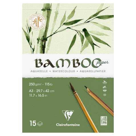 Bamboo bloc collé 1 côté 15F A3 250g