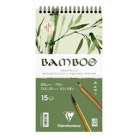 Bamboo bloc spiralé 15F 13,5x25cm 250g