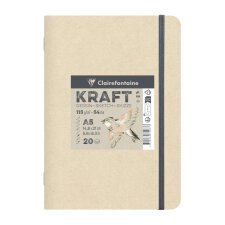 Kraft carnet piqué 20F A5 115g