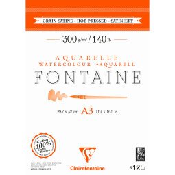 Fontaine bloc collé 2 côtés 12F A3 300g grain satiné