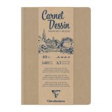 Carnet Dessin carnet cousu 40F A5 140g - Kraft