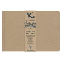 Carnet Dessin carnet cousu 40F A4 140g - Kraft