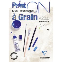 Paint'ON à grain bloc collé 20F A2 250g