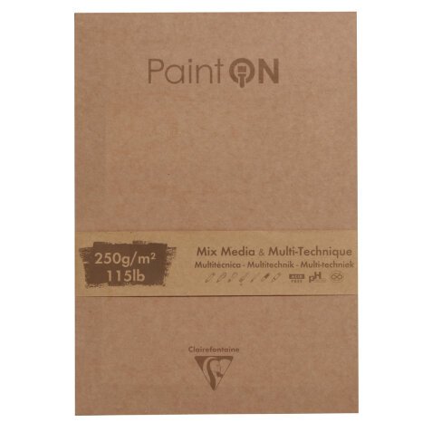 Paint'ON assorti bloc collé 17,6x25cm 50F 250g - Assortiment