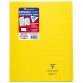 Cahier piqué Koverbook 24x32cm 96 pages petits carreaux couverture polypropylène transparent - Jaune