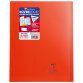 Cahier piqué Koverbook 24x32cm 48 pages grands carreaux couverture polypropylène transparent - Rouge