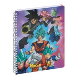 Cahier de textes Dragon Ball S Rose 17 x 22 cm - Visuels assortis