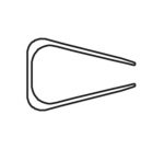 Baguette reliure manuelle Exacompta Serodo® 9 mm cristal - Paquet de 25