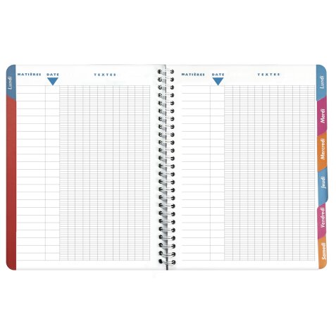 Cahier de textes Lovely chiot 17 x 22 cm - Visuels assortis