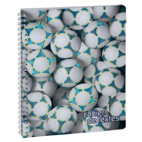 Cahier de textes Sports Foot 17 x 22 cm - Visuels assortis