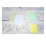 Fiche bristol 148 x 210 mm quadrillée 5 x 5 coloris assortis perforée Exacompta - Boîte de 100