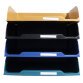 Exacompta Pack of 4 Letter Trays COMBO Styli Neo Deco - Assorted colours