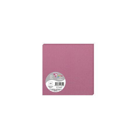 Paquet de 25 cartes simples Pollen 135x135mm 210g/m²