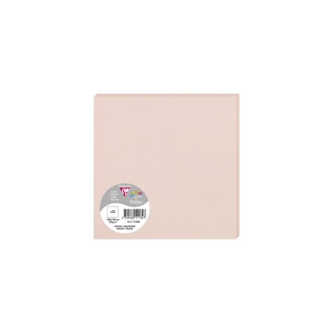 Paquet de 25 cartes simples Pollen 160x160mm 210g/m2 - Opaline