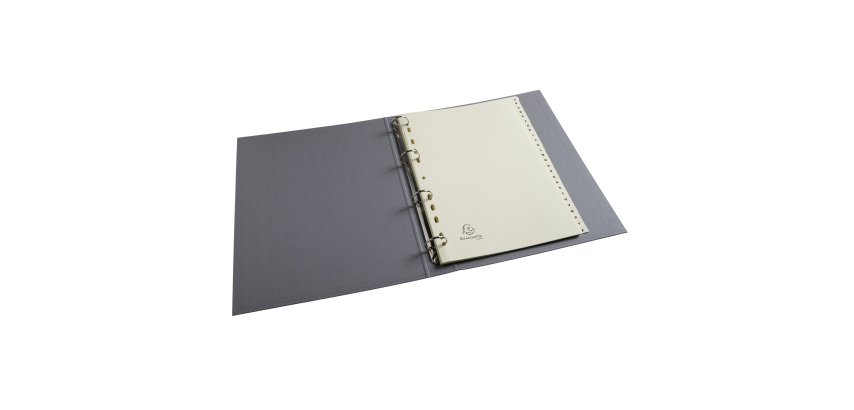 Intercalaire A4 carte lustrée Exacompta 26 onglets alphabétiques ivoire - 1 jeu