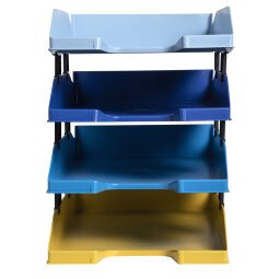 Pack Letter Trays Bee Blue Ass. Colors - Assorted colours