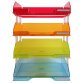 Pack 4 letter tray COMBO harlequin gl tr - Assorted colours