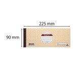 LE DAUPHIN Carnet à souche 'Reçus', 89 x 210 mm