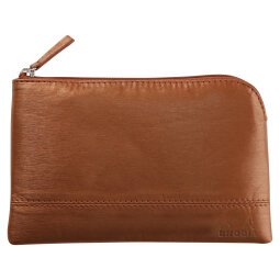 Rhodiarama pochette zippée en simili cuir - taille S (11x17 cm) - Cuivre