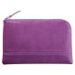 Rhodiarama pochette zippée en simili cuir - taille S (11x17 cm) - Violet