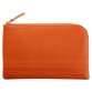 Rhodiarama pochette zippée en simili cuir - taille S (11x17 cm) - Tangerine