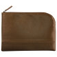 Rhodiarama pochette zippée en simili cuir - taille M (16x22 cm) - Bronze