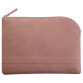 Rhodiarama pochette zippée en simili cuir - taille M (16x22 cm) - Bois de rose