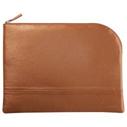 Rhodiarama pochette zippée en simili cuir - taille L (21x28 cm) - Cuivre