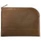 Rhodiarama pochette zippée en simili cuir - taille L (21x28 cm) - Bronze