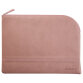 Rhodiarama pochette zippée en simili cuir - taille L (21x28 cm) - Bois de rose