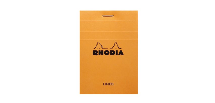 Rhodia head stapled pad 80 sh. 80g 7,4x10,5cm lined - Orange|