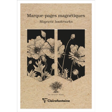 Le cerisier blanc, Set de 2 marque-pages magnétiques 10,5x15,5cm