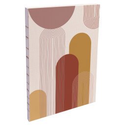 Terracotta, Carnet brochure souple A5 14,8x21 cm, 160 pages, ligné, dos brut, ass.